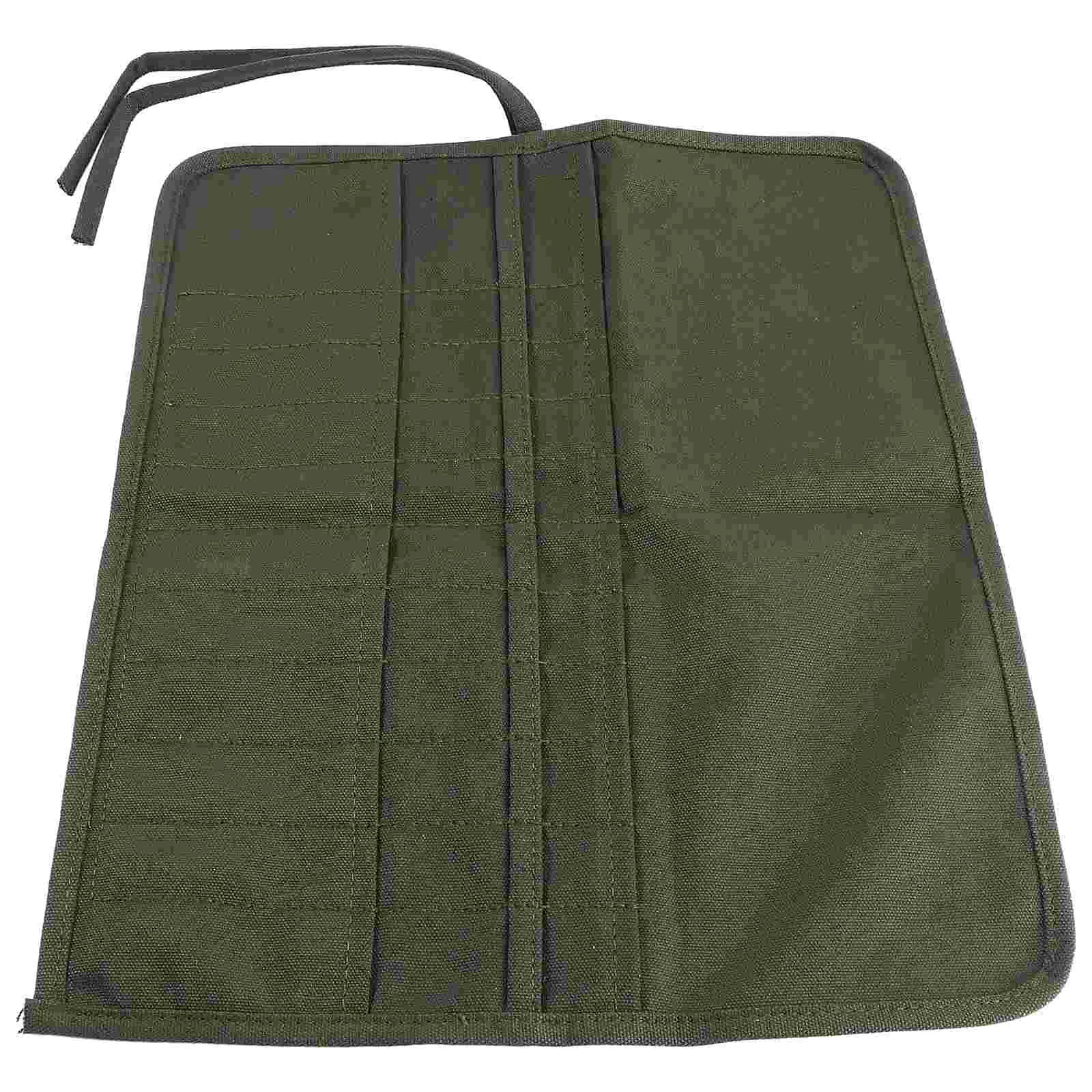 

Painting Brush Roll-up Case Bag Holder (Green) Painting brush bag Painting brush case Painting brush holder