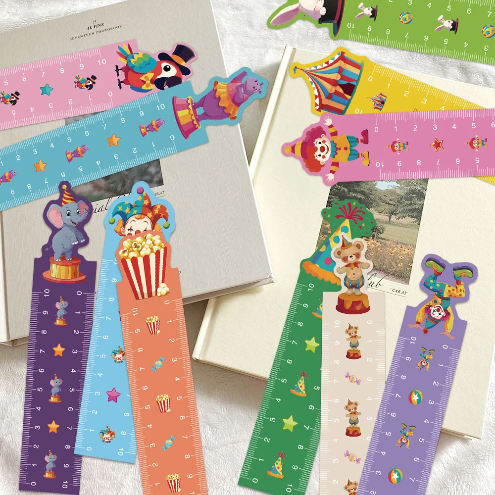 30 قطعة الإشارات المرجعية السيرك الكرتون حاكم DIY بها بنفسك كتيب اكسسوارات الديكور لوازم السيرك من الخيال المرجعية هدية رسالة بطاقات #1