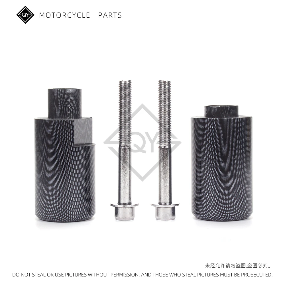 LQYL Motorcycle Black Carbon No Cut Frame Sliders Crash Falling Protection For SUZUKI GSXR600 GSXR750 GSXR 600 750 K4 2004 2005