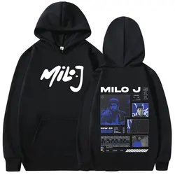 Rapper Milo J Album Merch Hoodies Männer Frauen Kleidung Vintage Hip Hop Kapuze Sweatshirt lässig ĂźbergroĂe Pullover Streetwear