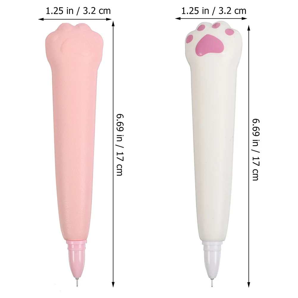 4 قطعة الضغط القلم القط باو شكل ضغط حبر قلم للرجال لتخفيف التوتر مدرسة طالب القرطاسية أقلام محايدة الكتابة