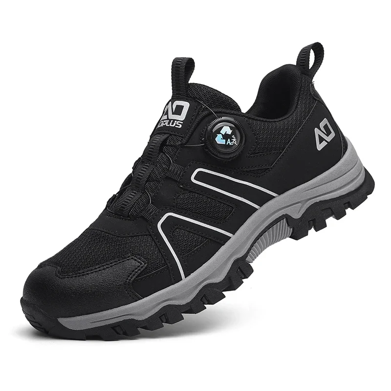 أحذية المشي لمسافات طويلة الجديدة للرجال، أحذية رياضية مريحة للمشي والرحلات في الهواء الطلق، أحذية متينة للسفر باللون الأسود والرمادي والكاكي عالية الجودة #1