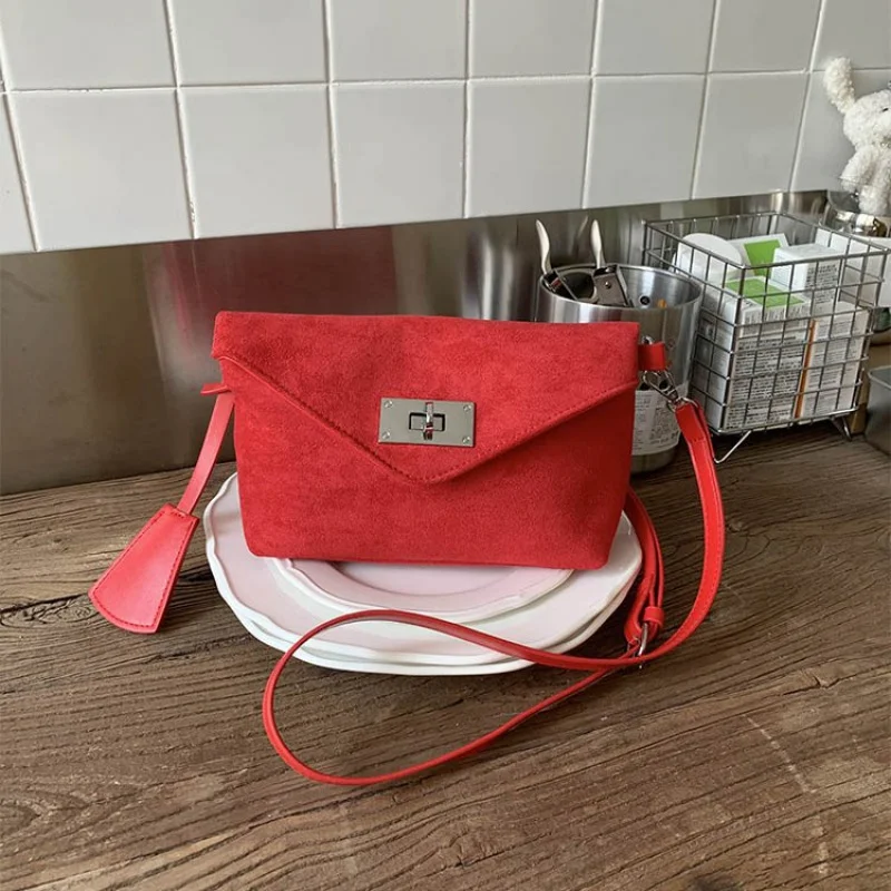 حقيبة كروس نسائية مصنوعة من الجلد المنقوش باللوتس، مظهر باريس كاجوال عتيق أنيق للاستخدام اليومي #2