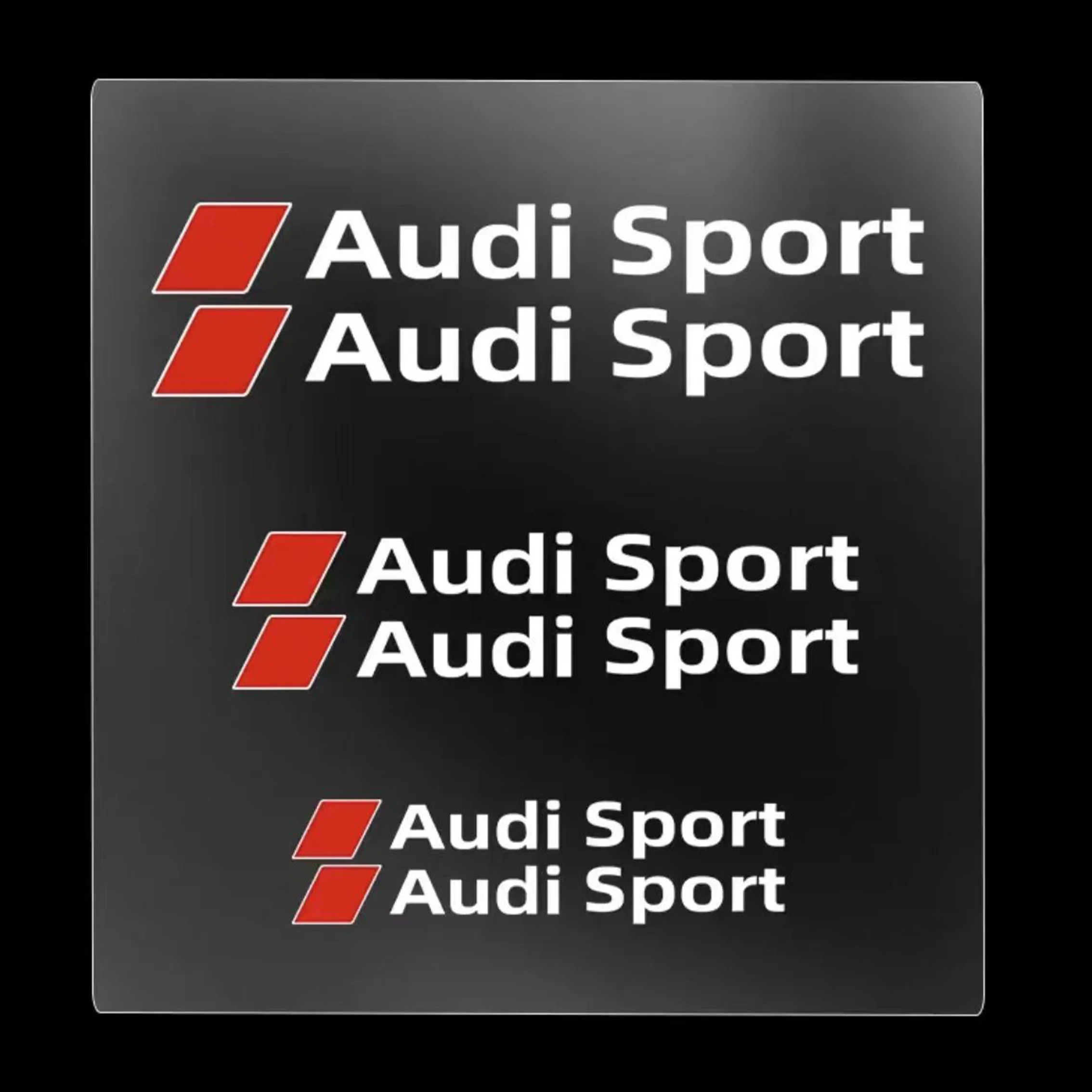 PVC-Auto-Bremssattel-Aufkleber für Audi S Line A1 A3 A4 A6 A7 Q3 Q5 Q7 RS3 RS5 Hitzebeständige Aufkleber Auto-Zubehör Quattro-Logo