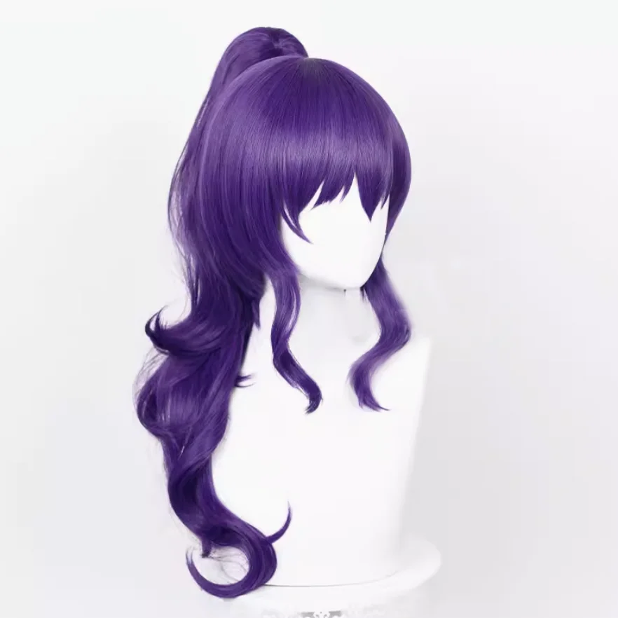 Progetto Anime Sekai Colorful Stage prow. Asahina Mafuyu parrucca Cosplay capelli viola resistente al calore puntelli sintetici per feste di Halloween