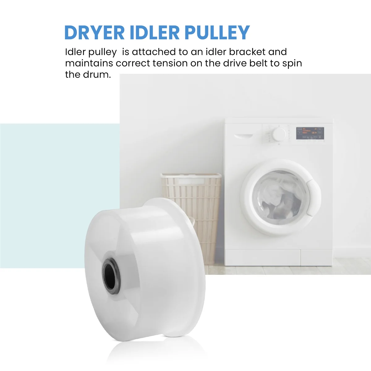 6-3700340 Dryer Idler is Suitable for Whirlpool Crosley Dryer WP6-3700340VP 33001783 AP6009859 PS11743032 image 6