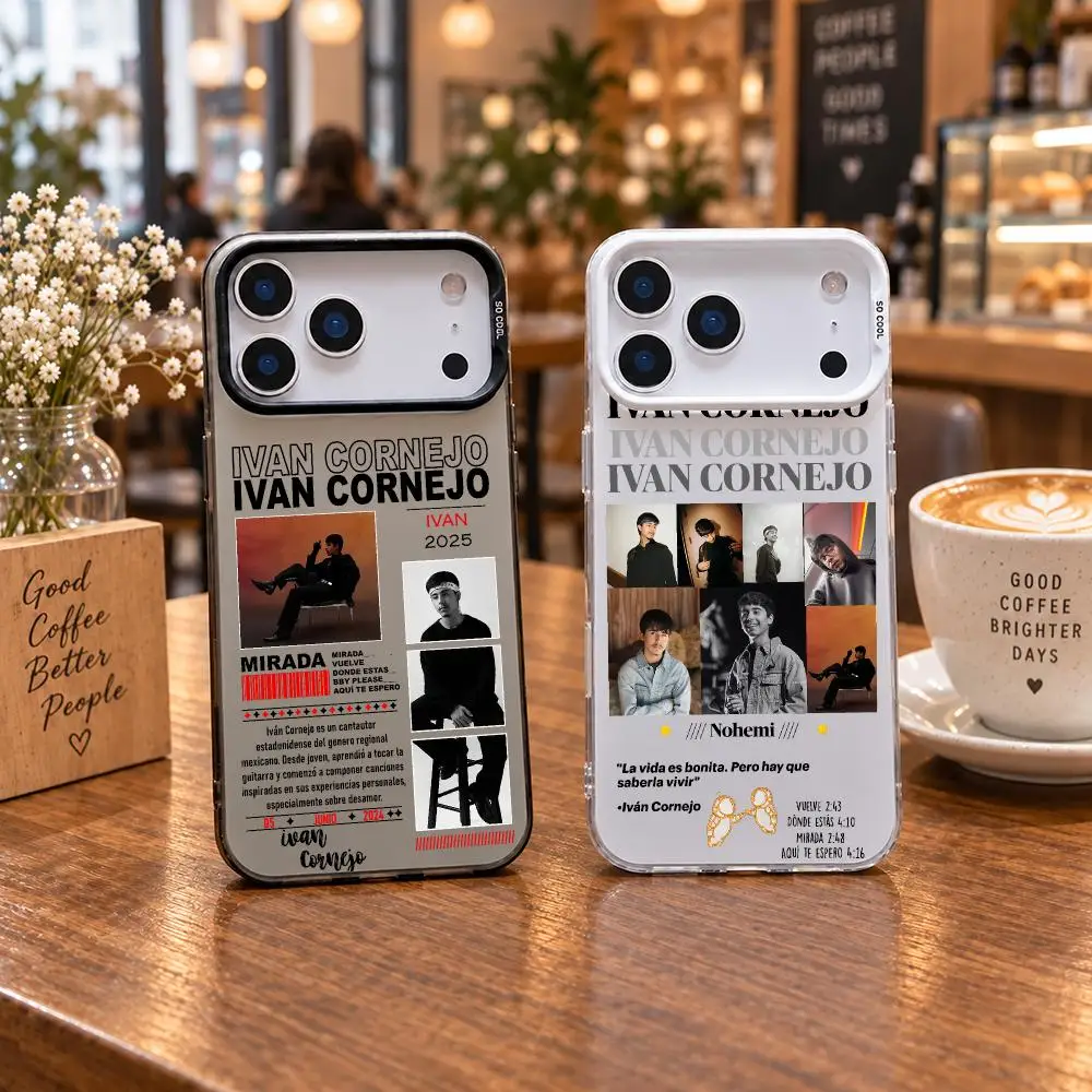Singer I-Ivan Cornejo Phone Case For iPhone 18 17 16 15 14 13 12 11 Pro Max Designer Matte Laser Aurora Funda Phone Case