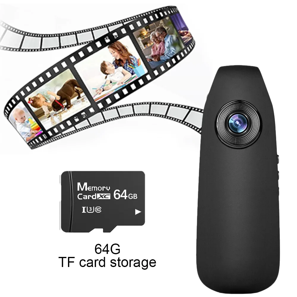 كاميرا صغيرة فيديو تسجيل الصوت ركوب الدراجات مسجل فيديو الحركة تفعيل كاميرات الجسم المحمولة تسجيل حلقة #5