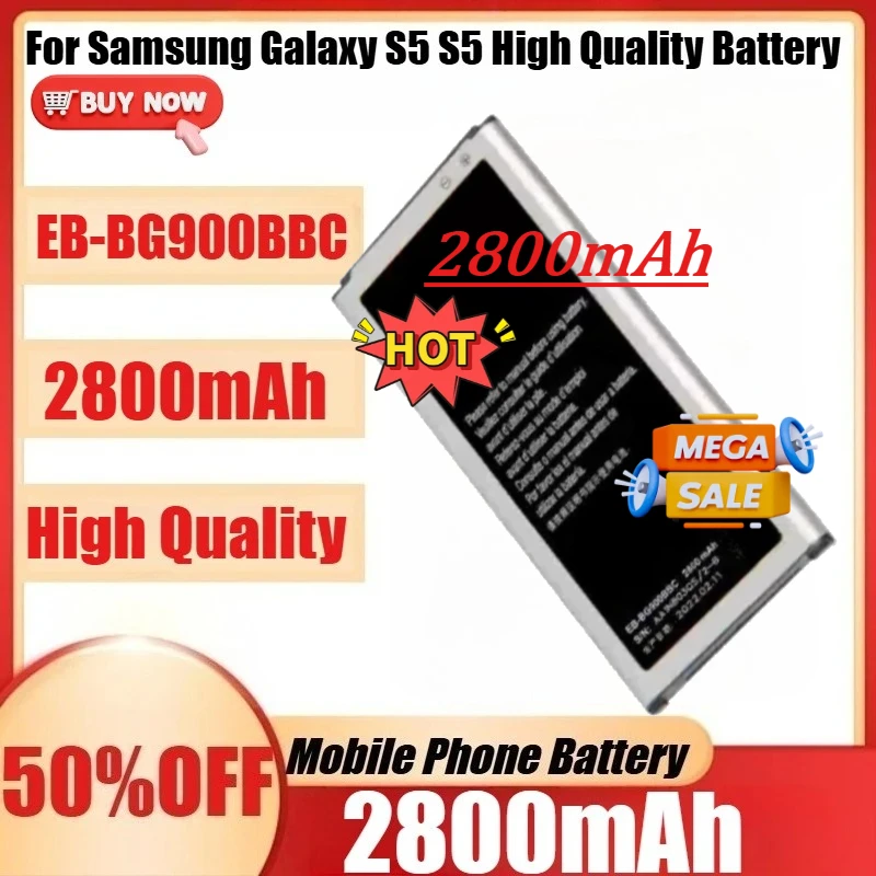 

Высококачественная новая батарея EB-BG900BBE EB-BG900BBC 2800 мАч для Samsung Galaxy S5