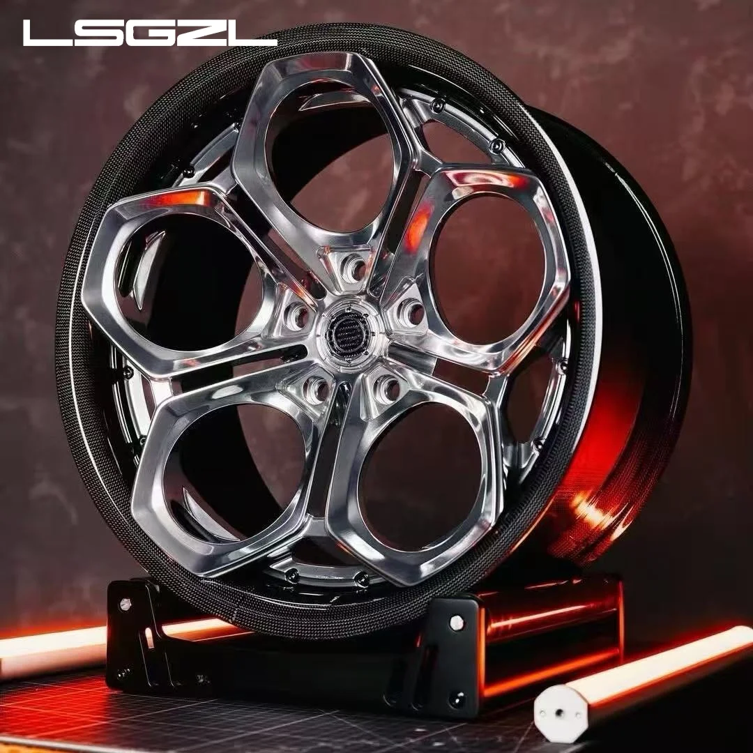 LSGZL Deep Dish Polish Chrome Forged Wheel 18 19 20 21 22  Inch  Alloy Wheel for Mercedes Benz/land Rover/mustang/bmw