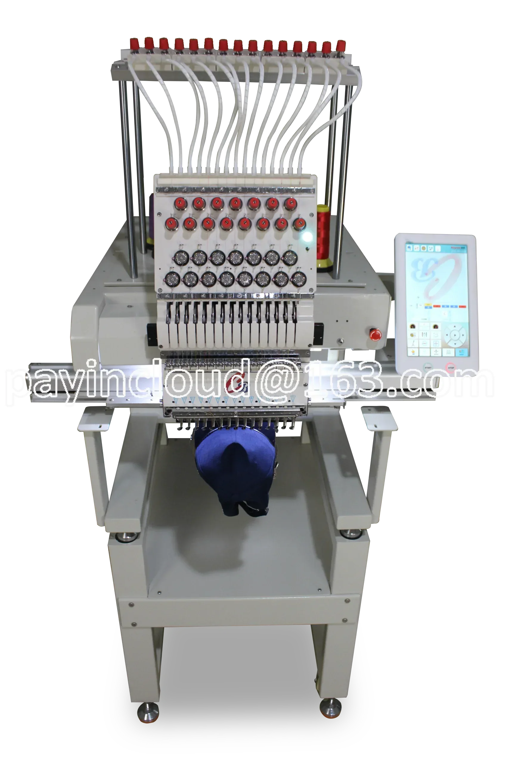 Capable 3D Embroidered Machine, Embroidery Machinery, Single Head, 12Needles, High Quality