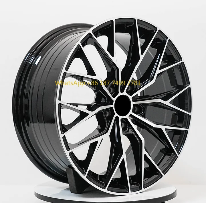 

Customized Monoblock Gloss Black with Machine Face Car Wheels 5x112 5X120 Wheels Fit for . . Es300 Nx350 Wheels Rims