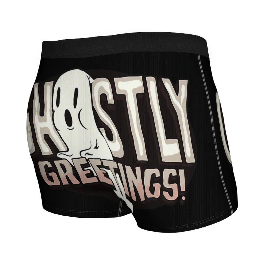 Funny Halloween Ghostly Vibes The Mysterious Strange Underpants Homme Panties Man Underwear Ventilate Shorts Boxer Briefs