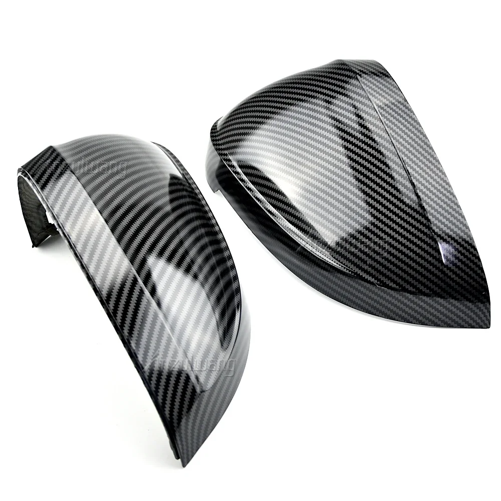 

2pcs For Audi A4 A5 B9 Side Mirror Caps (Carbon Look) 2017 2018 2019 S4 S5 RS5 allroad Quattro replace Covers