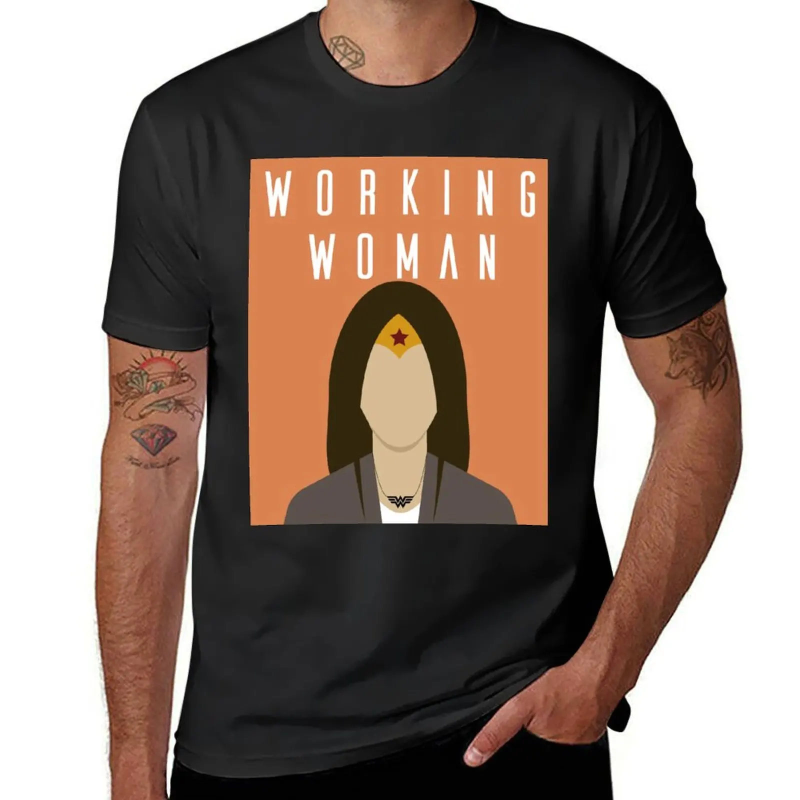 

The Wonderful Working Woman T-Shirt summer tops tees graphics aesthetic clothes mens graphic t-shirts hip hop