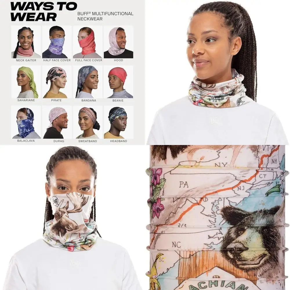 BUFF Original EcoStretch Neck Gaiter, UPF 50 Sun Protection, Breathable, Versatile, Quick Dry Face Mask, Adult Size