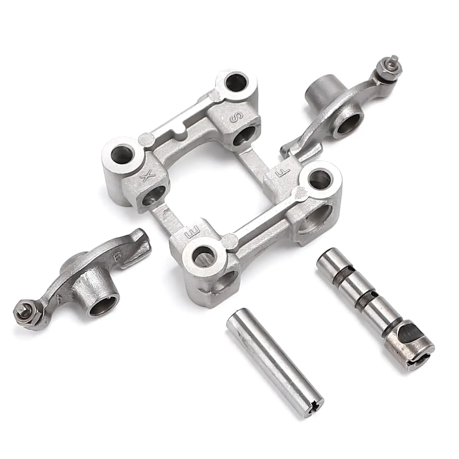 Conjunto de Soporte de Árbol de Levas y Balancines para Motor GY6 50cc-100cc, Compatible con Motor GY6 139QMB, Scooter, Ciclomotores, Taotao, Roketa