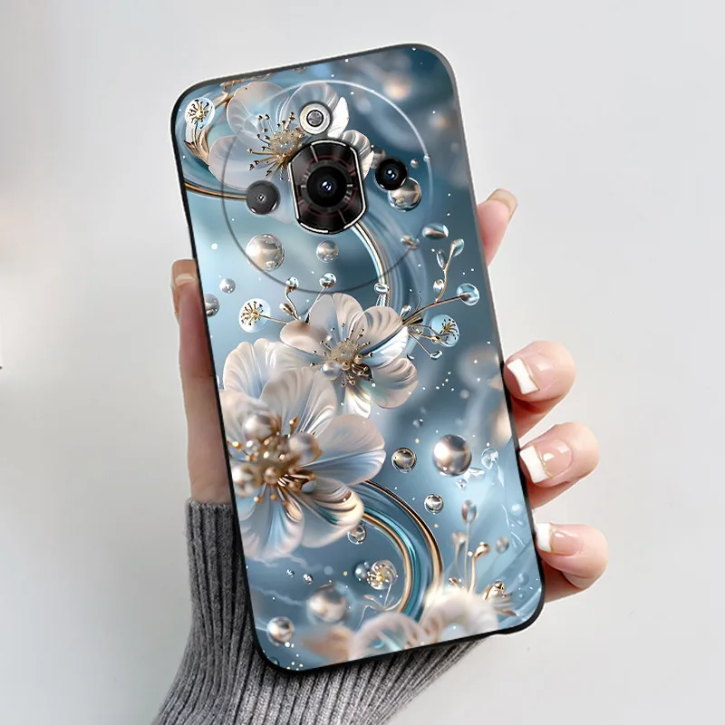 For Nubia Focus Pro 5G Z2351N Case Luxury Fashion Butterfly Flowers Soft Silicone Black Cover for ZTE Nubia Focus Pro Phone Case