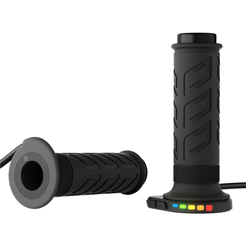 

A80X-Motorcycle Heated Grips 1 Pair 5-Gear Temperature Adjustment Electric Heating Handle Hot Grips Electric Bike