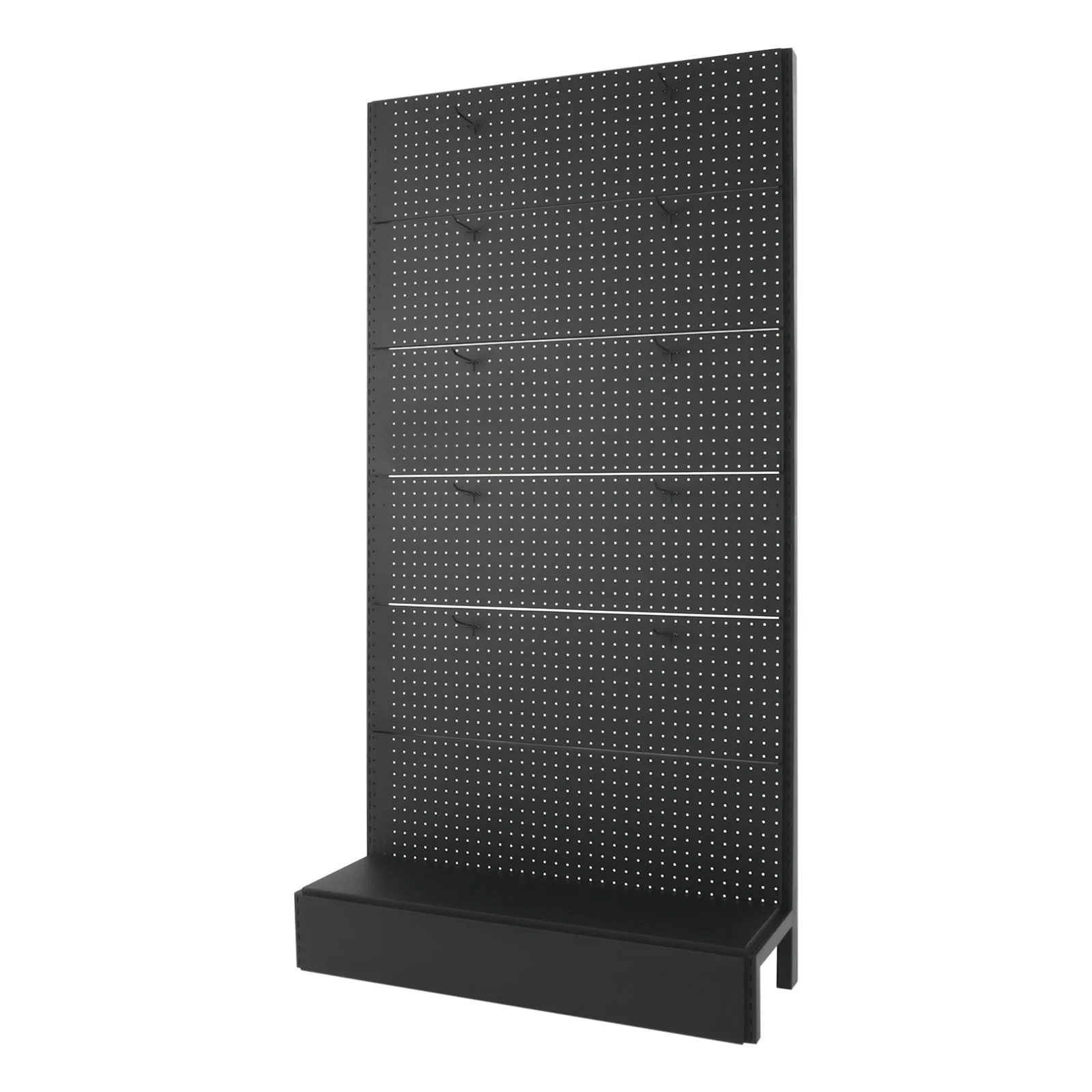 Peg Board Display Stand Retail Display Rack Holder with Hooks for Supermarkets, Retail Stores, Craft Stores, Homes, Offices, etc