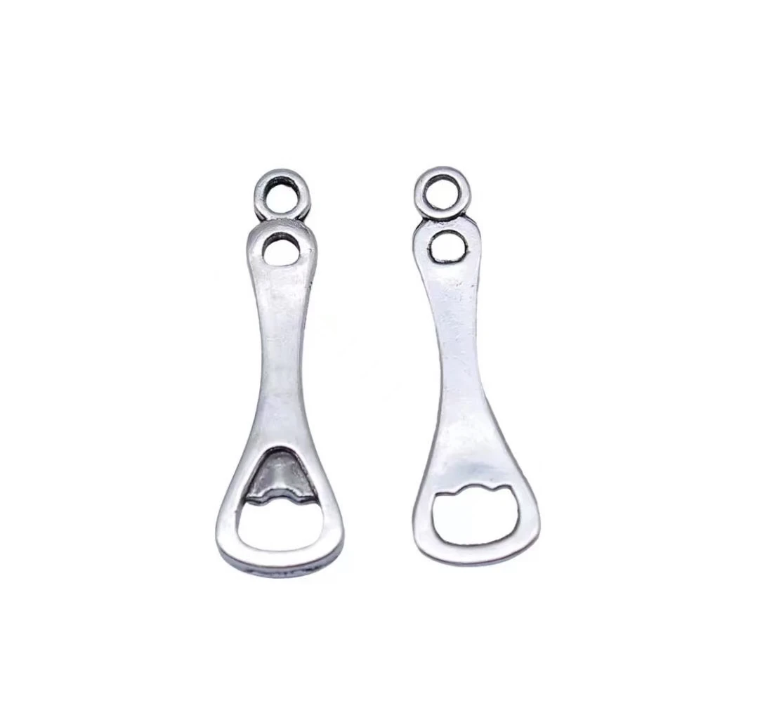 

50pcs 25*7.5mm Zinc alloy metal opener design pendants for handmade HW3405