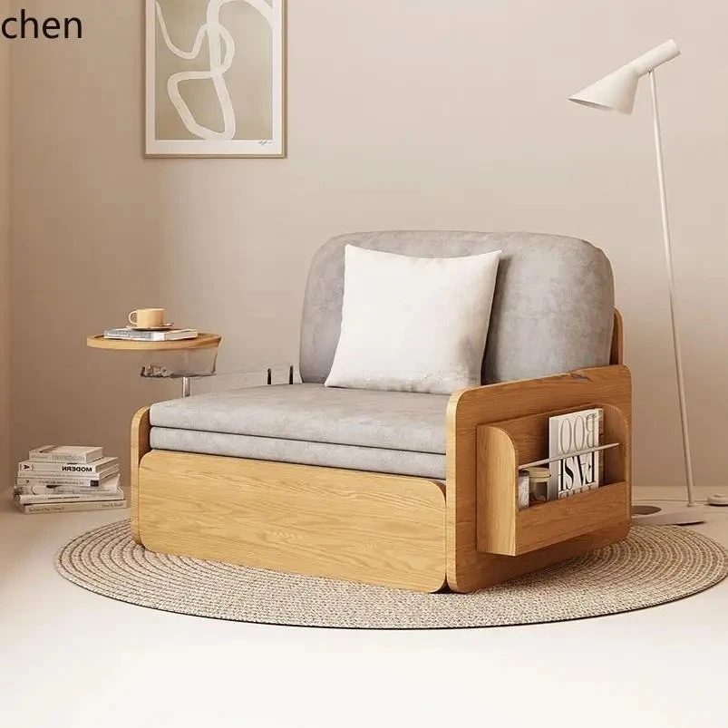 

b16 single sofa bed folding dual-purpose living room small apartment leisure sofa