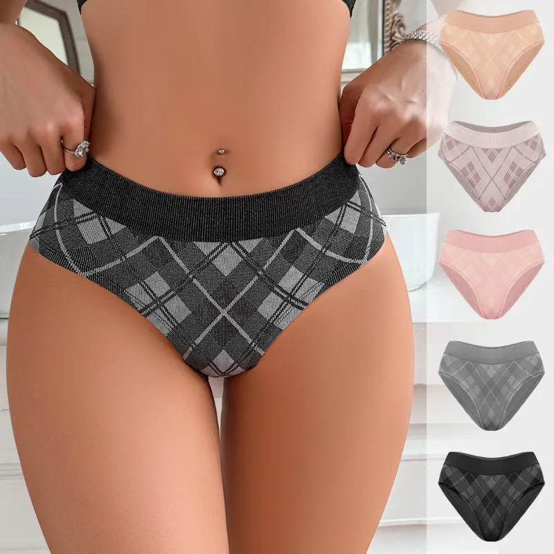 

5 шт./компл., дышащие удобные бесшовные женские трусики со средней талией, женские трусы, нижнее белье, спортивные женские трусы, нижнее белье