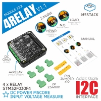 M5Stack Official 4-Channel Relay 13.2 Module V1.1 (STM32F030)