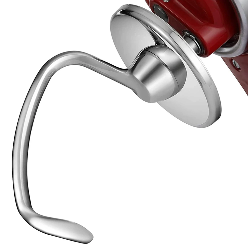 خطاف خلاط بحامل رأس مائل من الفولاذ المقاوم للصدأ ، خطاف عجين مرفق للمساعدة في المطبخ ، من-5 كوارت ، خلاط خبز ، قطع غيار