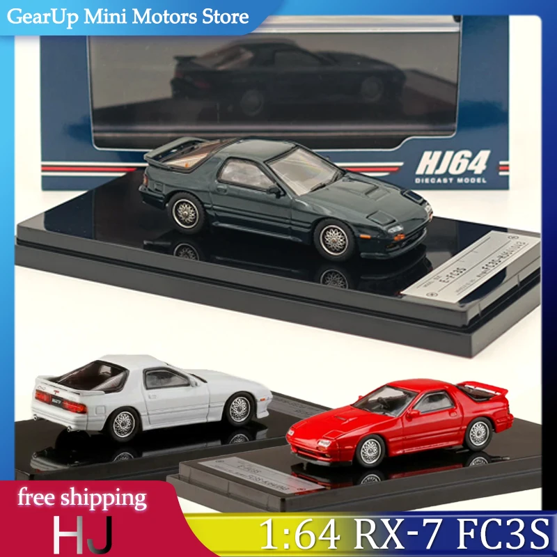 

PrefixD Classic Hobby Takahashi Ryousuke 1:64 Mazda RX-7 FC3S INFINI JDM Сплав Модель спортивного автомобиля Коллекция Выставочные подарки Игрушка