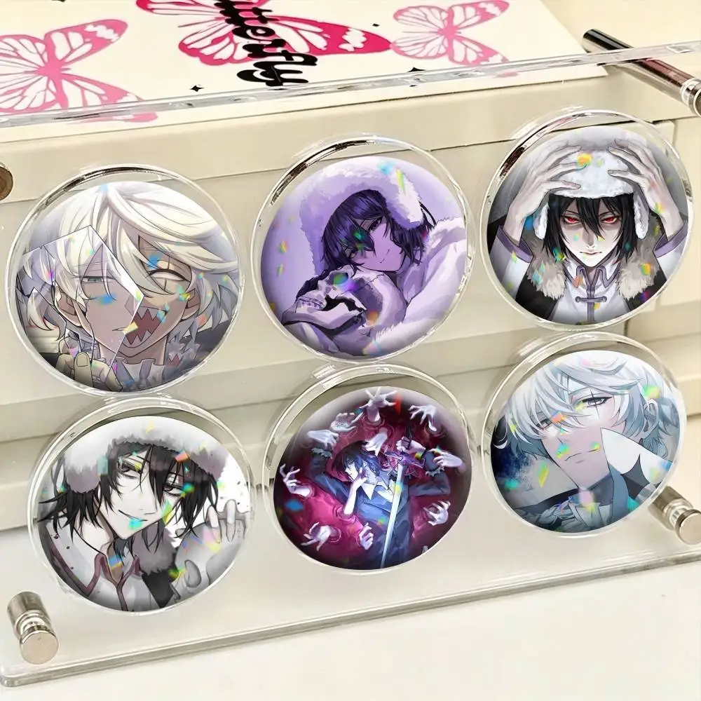 A-Sigma F-Fyodor D-Gogol  25mm 32mm 44mm 58mm 75mm Brooches Badges Pins for Accessories Gift