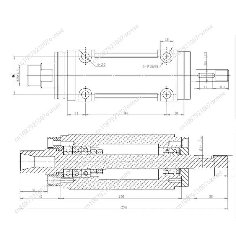 Maximum spindle speed 3000-8000rpm. High speed/waterproof cutting/boring/milling/drilling machine