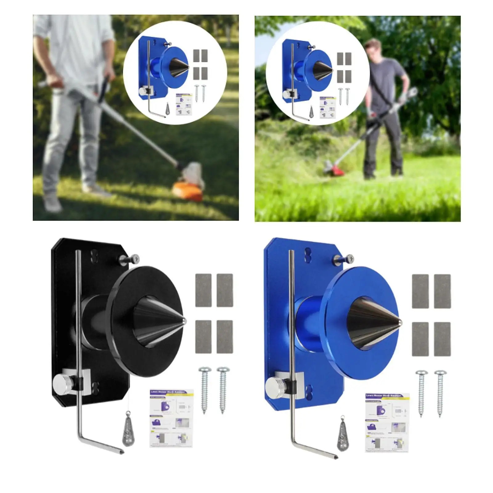

Lawn Mower Blade Balancer Magnetic Simple Assembly Accessory Wall Mounted