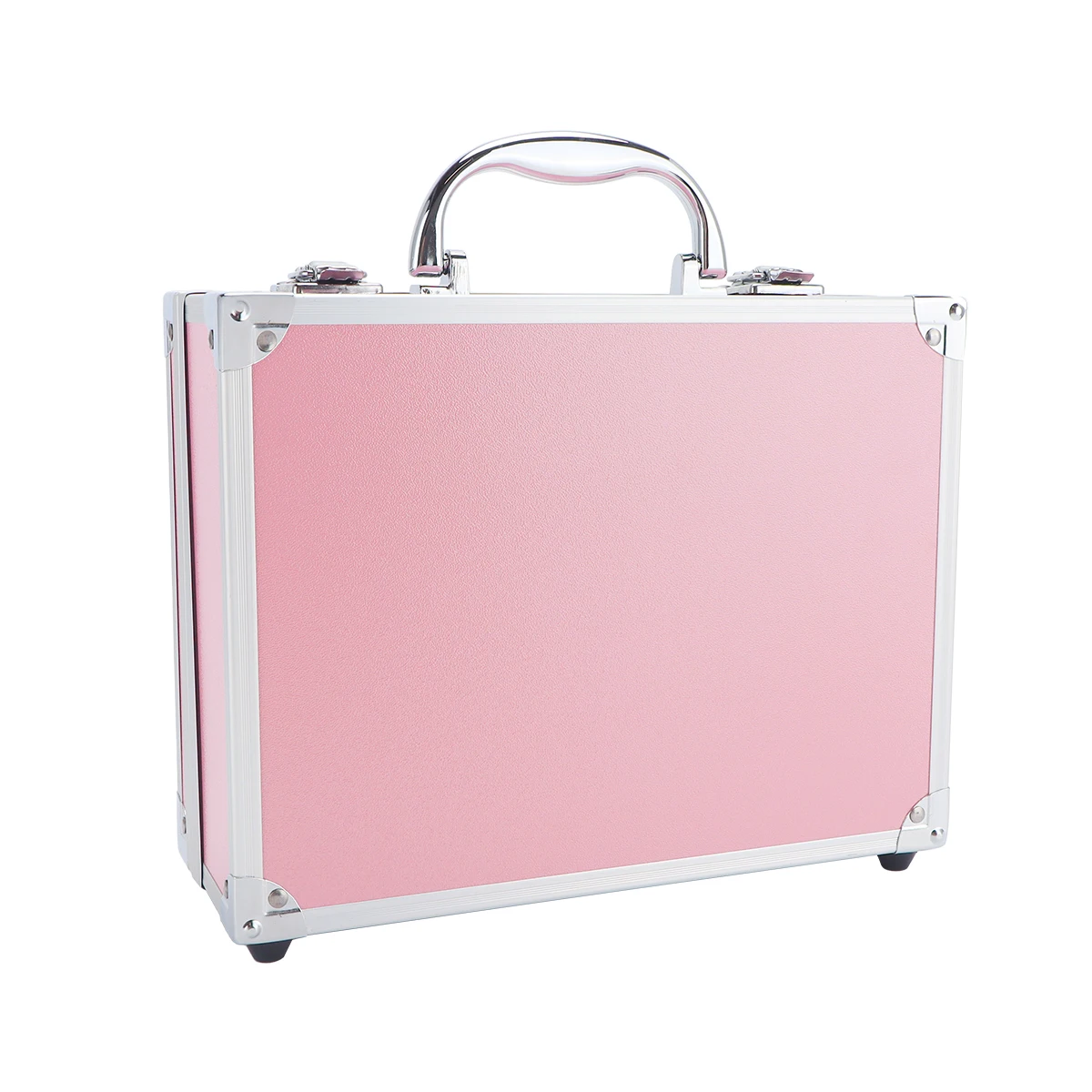 Pink Metal Barber Tool Case, Stylish Storage Solution