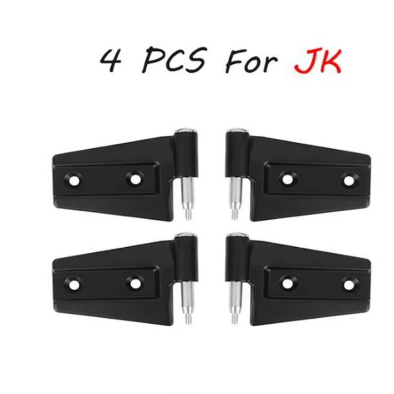 

2/4/6 PCS Aluminium Coated Door Side Hinge For Jeep Wrangler JK JL JT 2007+ Road Steel Door Hinge Kit Not Door Hinge Cover Decor