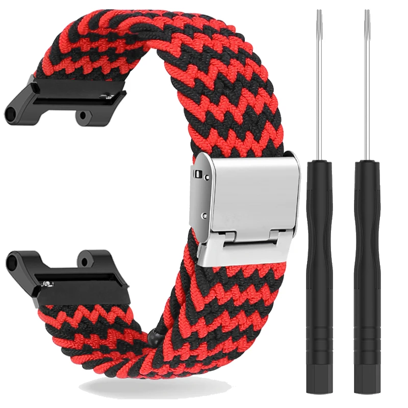 Elastic Braided Straps For Huami Amazfit T-Rex Smart Watch Band Nylon Adjustable Bracelet For Xiaomi Amazfit T-Rex Pro Trex Belt