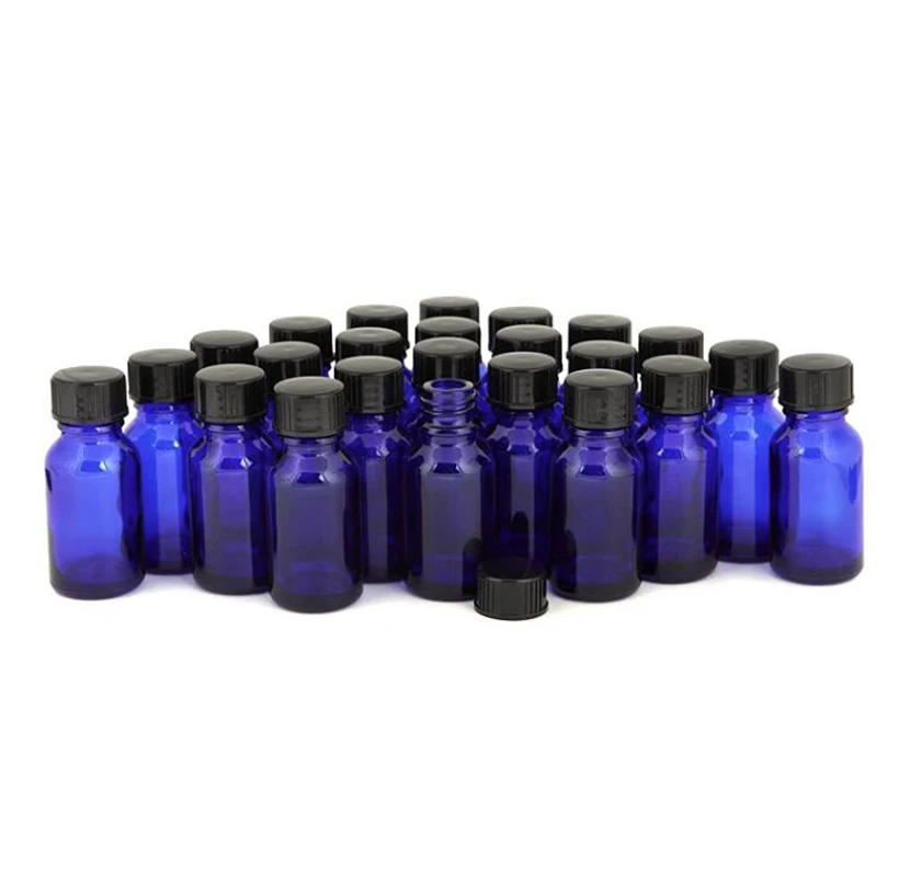 

24pcs/Lot 15ml Essential Oil Bottle 15cc Empty Serum Bottle Cosmetic Container For Liquid Toner Perfume