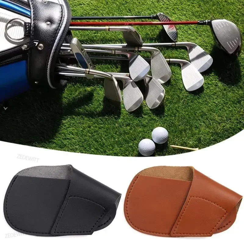 Golf Putter Schutz Neue Universelle PU Golf-Schlägerkopfhülle Golf Eisenkopf-Schutzhülle Wedge-Abdeckungen Einfach zu Verwendende Golf-Sportzubehör – Detail 6