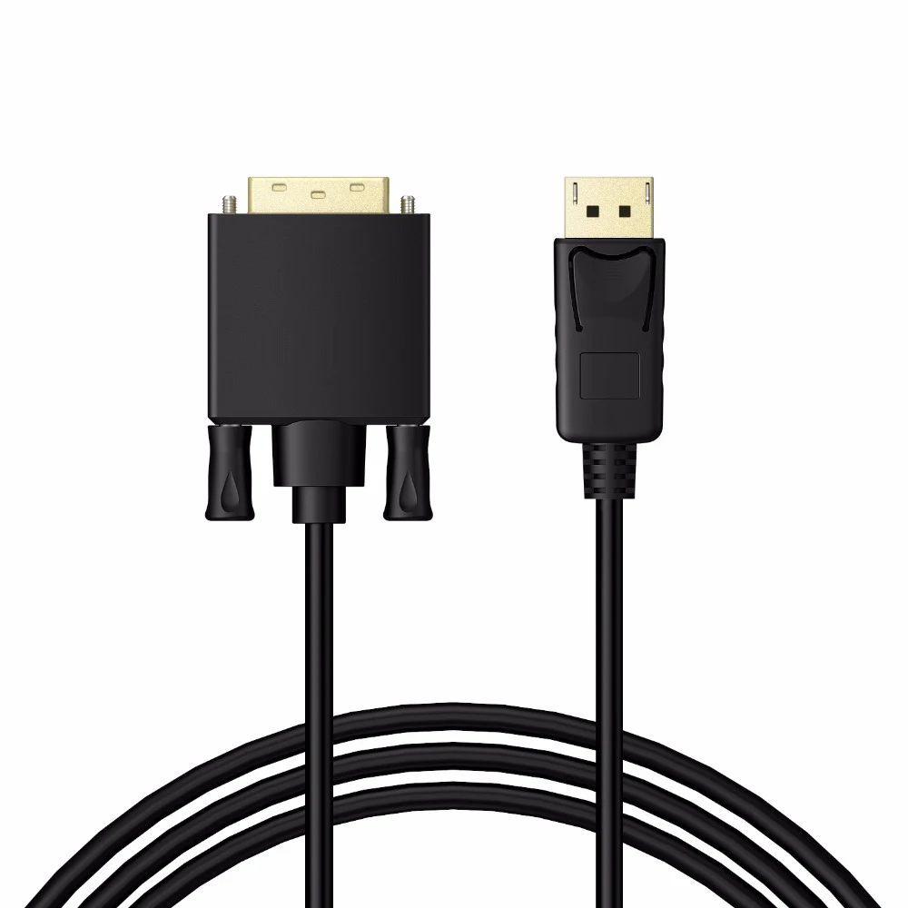 

DisplayPort DP папа-DVI папа 24 + 1 одноканальный видеокабель для монитора DVI 6 футов 1,8 м