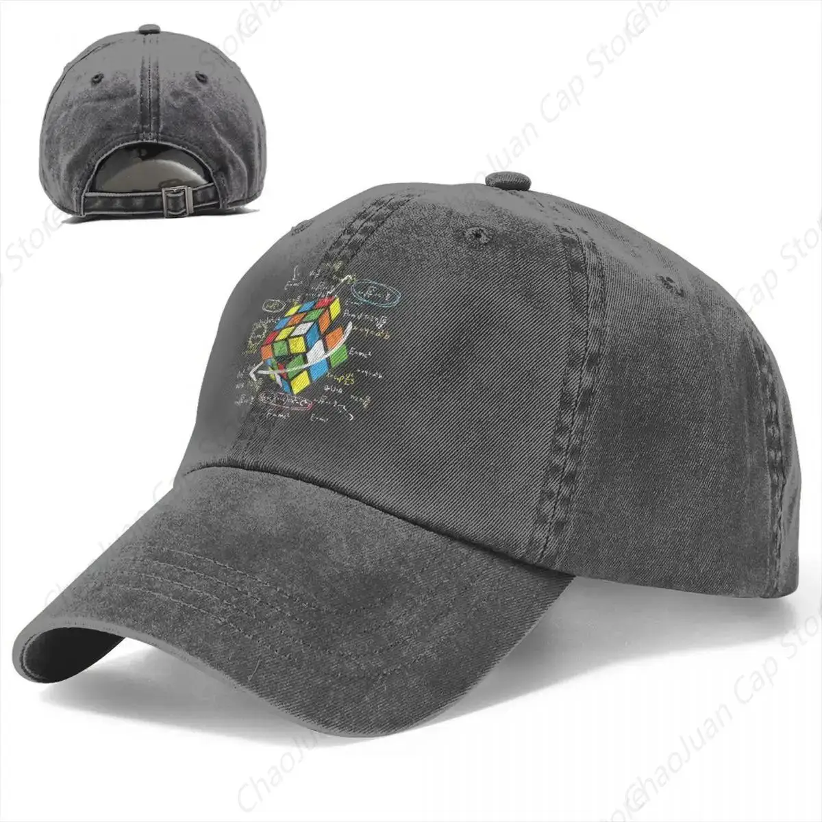 Casquette Gorras Washed Math Rubik Rubics Player Cube Baseball Caps Spring Summer Adjustable Cowboy Hats