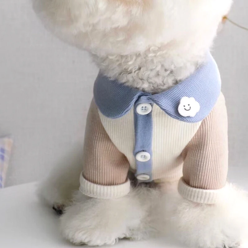 Cute Puppy Clothes Spring Leggings Small Dogs Match Color Vest Schnauzer Breathable Summer Clothes Teddy T-shirt