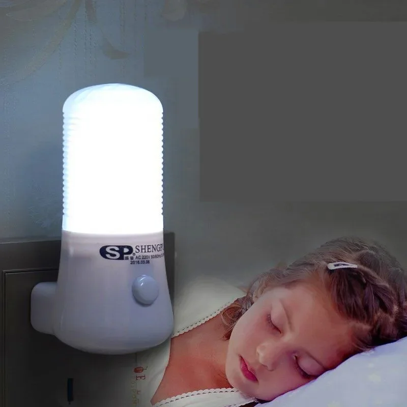 Bedside Lamp Wall Socket Lamps EU Plug LED Night Light AC 110-220V Bedroom Lamp Gift for Children Cute Night Lamp