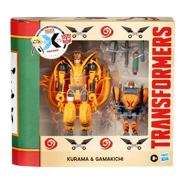 Hasbro Transformers Collaborative NARUTO SHIPPUDEN X Transformers Kurama en Gamakichi-actiefiguren