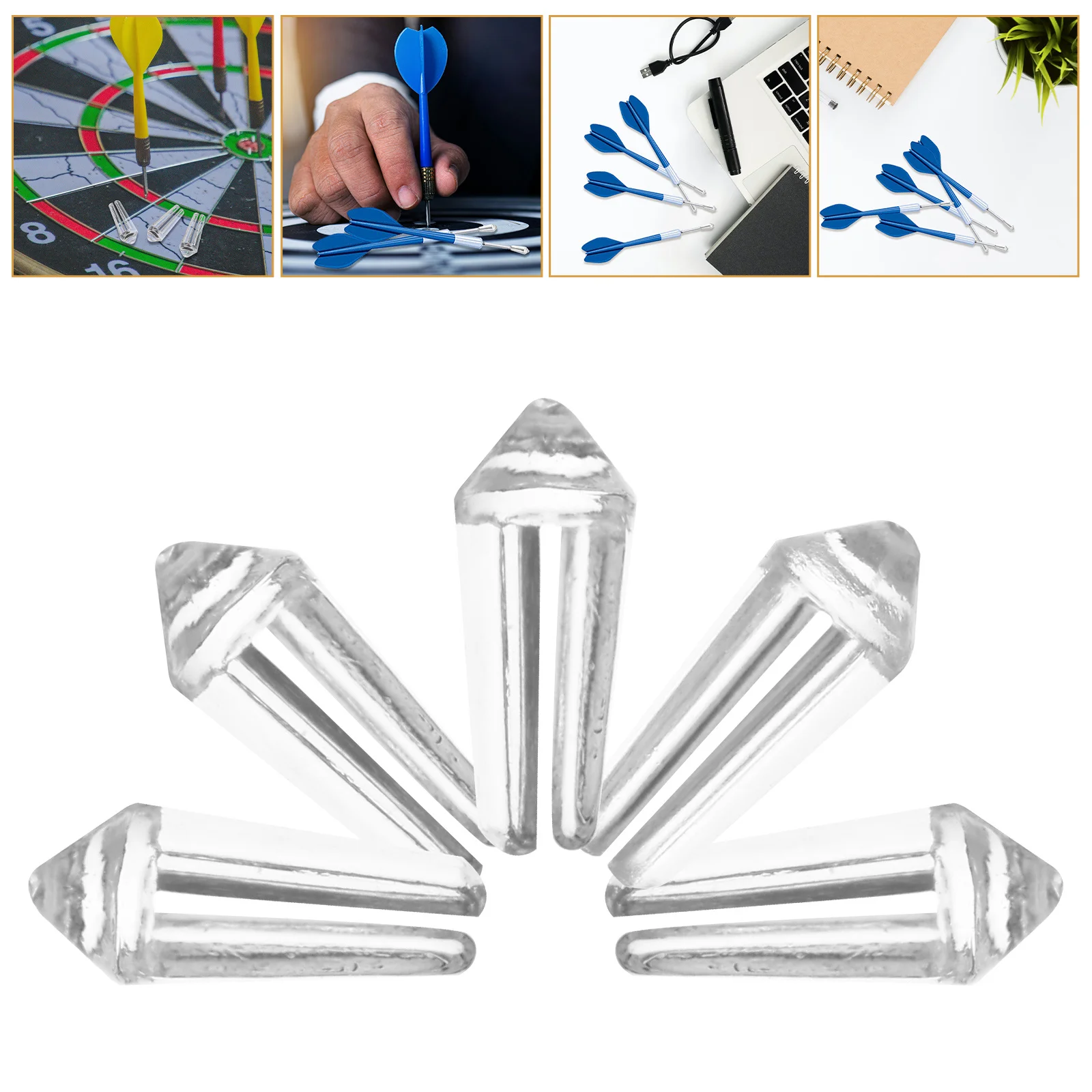 

40Pcs Dart Flight Wing Protector Tail Wing Saver Flight Fixator Plastic Corrector Accessories for Stable Throws