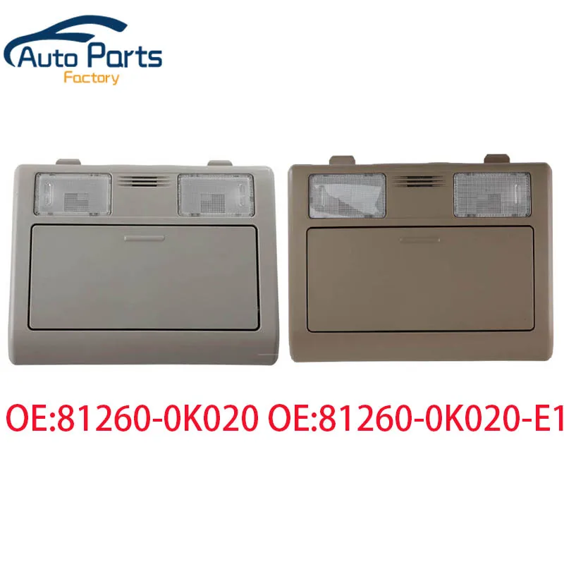 Novo carro overhead console luzes de leitura óculos de sol caso para toyota hilux fortuner 2005-2015 mapa lâmpada 81260-0k020 81260-0k020-e1