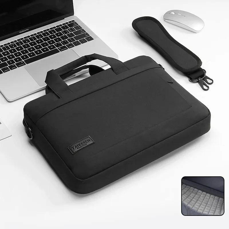 Oxford Computer Bag Document Bag with Handle and Meeting Office School Organizer Handbag Briefcase for Carrying Paper Files