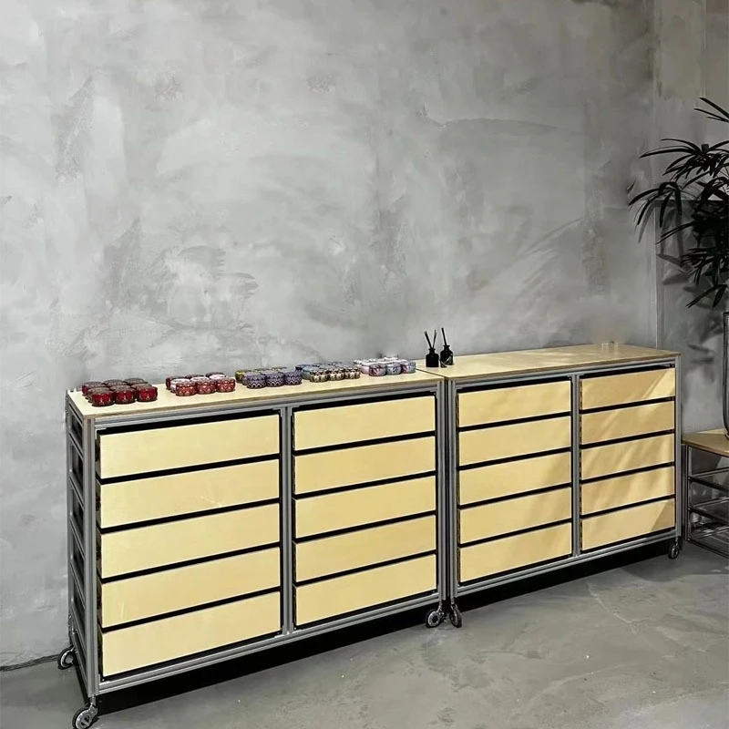 

Retro solid wood multi-layer cabinet, Japanese-style household dining side cabinet, chest cabinet ocean board