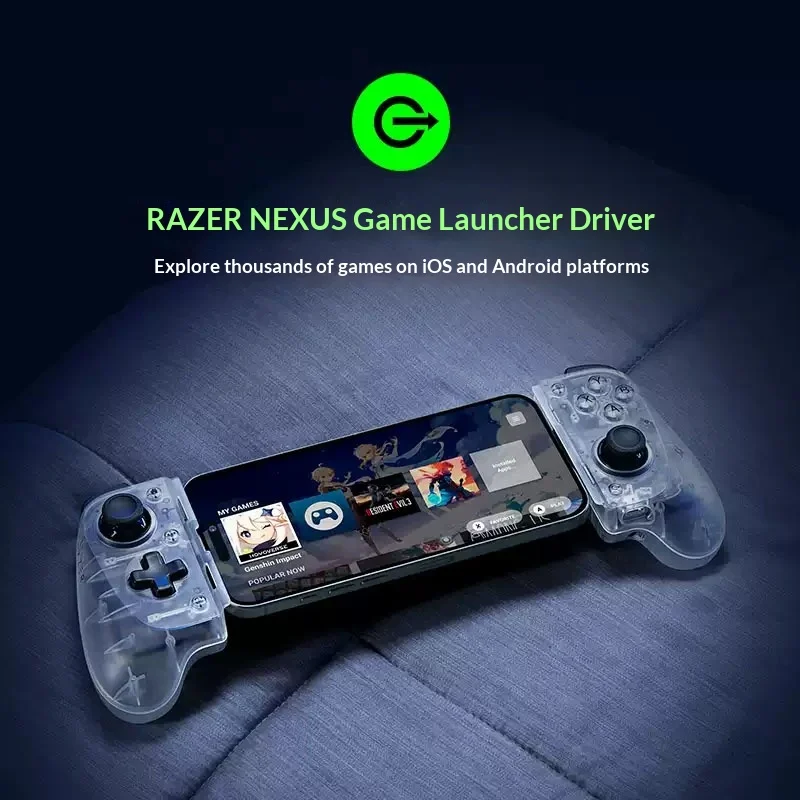 Razer Kishi V3 Phantom White Game Controller TMR Rocker gamepad PC Computer for Apple Phone Android Ergonomics Genshin Impact