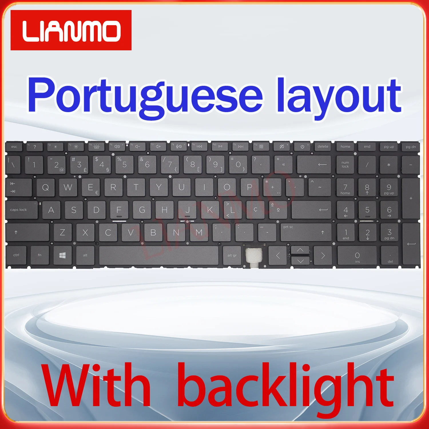 Nordic/Portuguese/Russian/Slovenia/Turkish/UK/US layout for HP Envy X360 15-ED 15-EE 15-AG 17-CG backlight keyboard