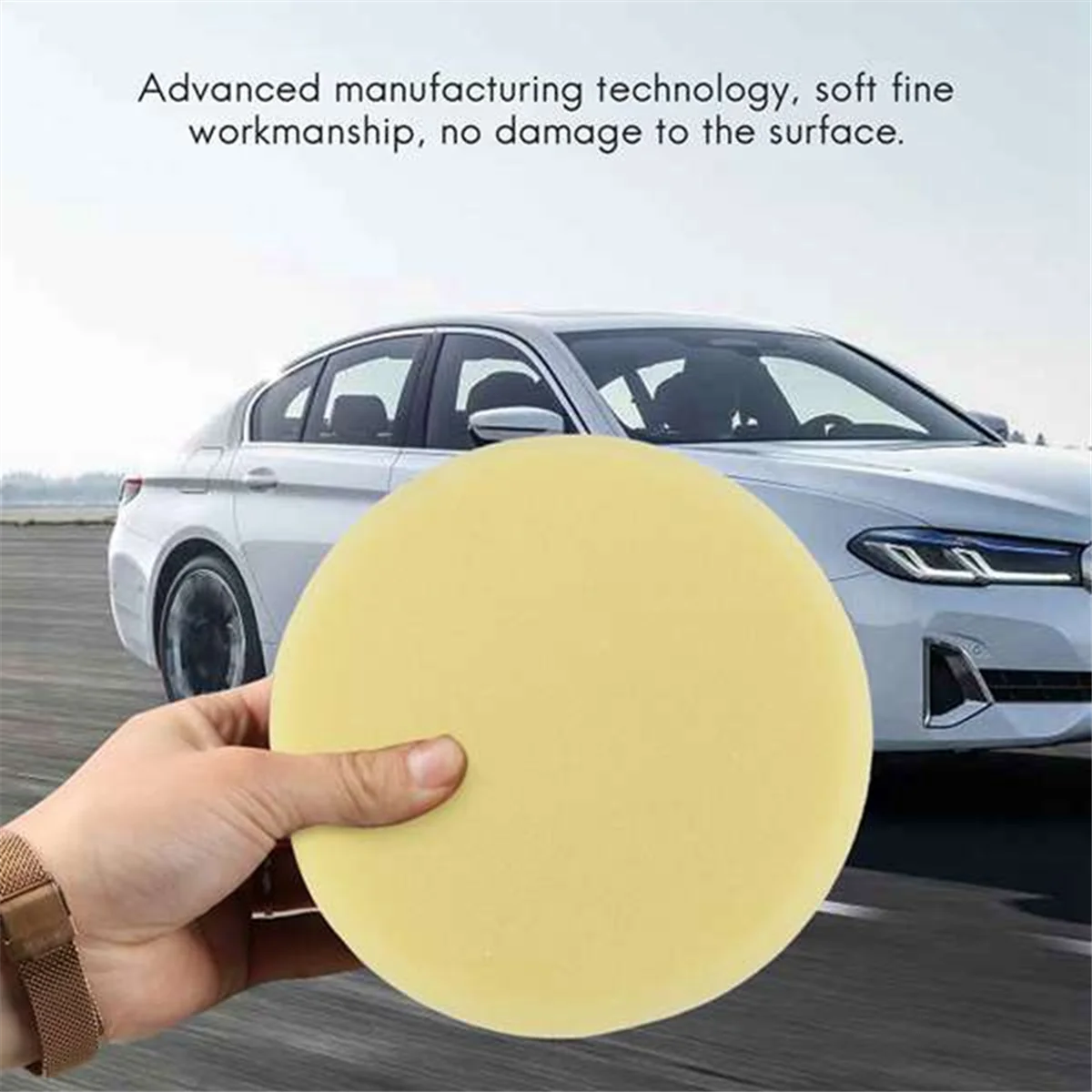 3 Pcs 6 Inch/15Cm Car Polishing Waxing Pad Sponge M14 Wheel Polishing Waxing Pad Kit Tool for Car Polisher